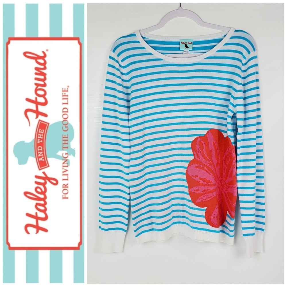 Haley and the Hound Crew Neck Cotton Sweater